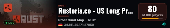 Rustoria.co - US Long Premium | JUST WIPED 11.09 live status badge