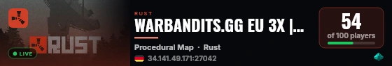 WARBANDITS.GG EU 3X |Solo/Duo/Trio|LootX3| J | JUST WIPED 10.09 live status badge