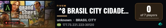  ^8 BRASIL CITY CIDADES BRASILEIRAS - ^1RED Edition live status badge