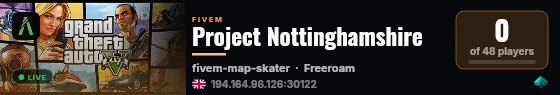 Project Nottinghamshire live status badge