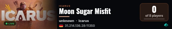 Moon Sugar Misfit live status badge
