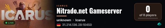 Nitrado.net Gameserver live status badge