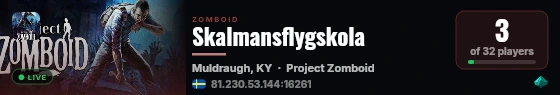 Skalmansflygskola live status badge