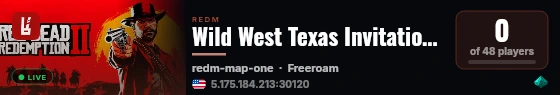 Wild West Texas Invitational live status badge