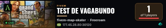 TEST DE VAGABUNDO live status badge