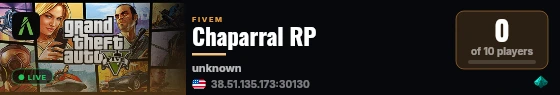 Chaparral Q-box live status badge
