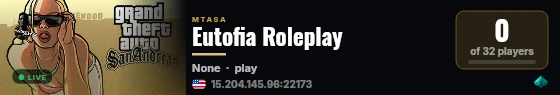 Eutofia Roleplay live status badge