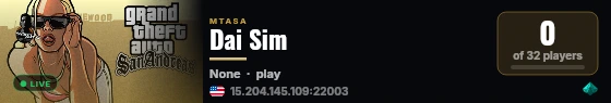 Dai Sim live status badge