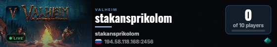 stakansprikolom live status badge