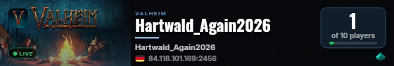 Hartwald_Again2026 live status badge