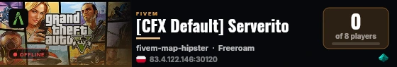 [CFX Default] Serverito live status badge