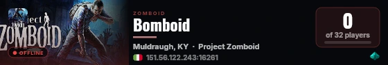 Bomboid live status badge