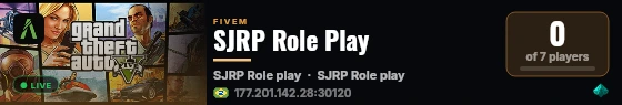 SJRP Role Play live status badge
