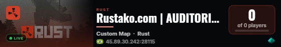Rustako.com | AUDITORIA PRIVADA | Mapa 5 live status badge