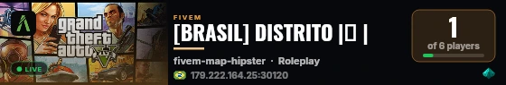 [BRASIL] DISTRITO |🏆 | live status badge