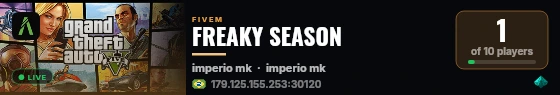 FREAKY SEASON  live status badge