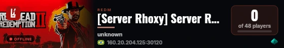 [Server Rhoxy] Server Rhoxy live status badge