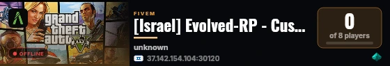 [Israel] Evolved-RP - Custom Framework live status badge