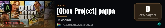 [Qbox Project] pappa live status badge