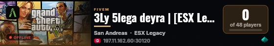 3Ly 5lega deyra | [ESX Legacy] live status badge