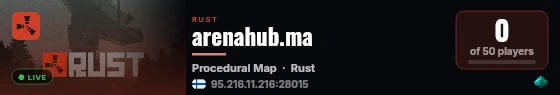 arenahub.ma live status badge