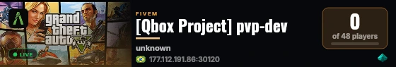 [Qbox Project] pvp-dev live status badge