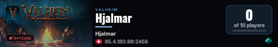 Hjalmar live status badge