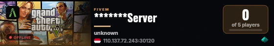 *******Server live status badge