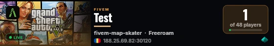 Test live status badge