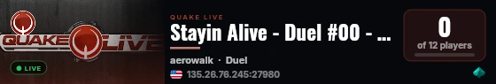 Stayin Alive - Duel #00 - Houston, TX live status badge