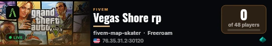 Vegas Shore rp live status badge