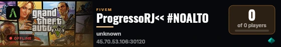 ProgressoRJ<< #NOALTO live status badge