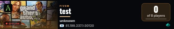 test live status badge
