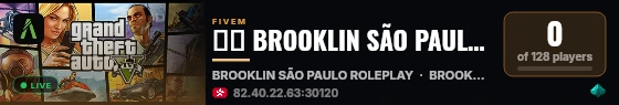 🚨🏙️ BROOKLIN SÃO PAULO ROLEPLAY 🏙️🚨 live status badge