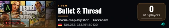 Bullet & Thread live status badge