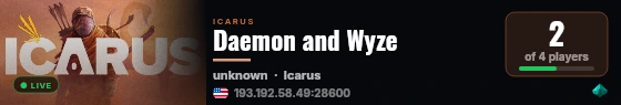 Daemon and Wyze live status badge