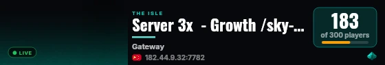 Server 3x  - Growth /sky-# High AI live status badge