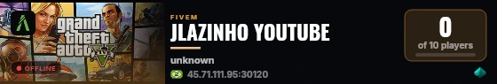 JLAZINHO YOUTUBE live status badge