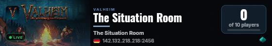 The Situation Room live status badge