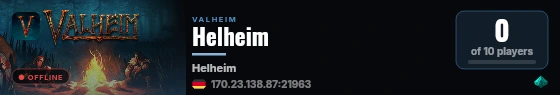 Helheim live status badge