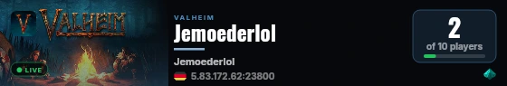Jemoederlol live status badge