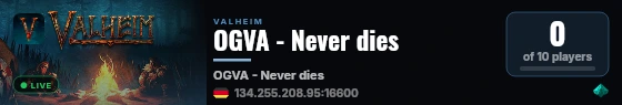 OGVA - Never dies live status badge
