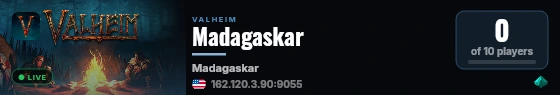 Madagaskar live status badge