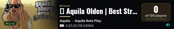 ★ Aquila Olden | Best Strategic Server ★ live status badge