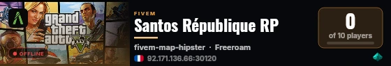 Santos République RP live status badge