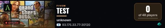 TEST live status badge