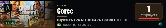 Coree live status badge