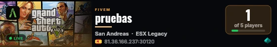 pruebas live status badge