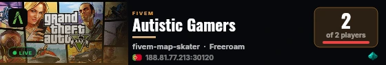 Autistic Gamers live status badge