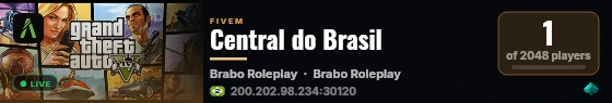 Central do Brasil live status badge